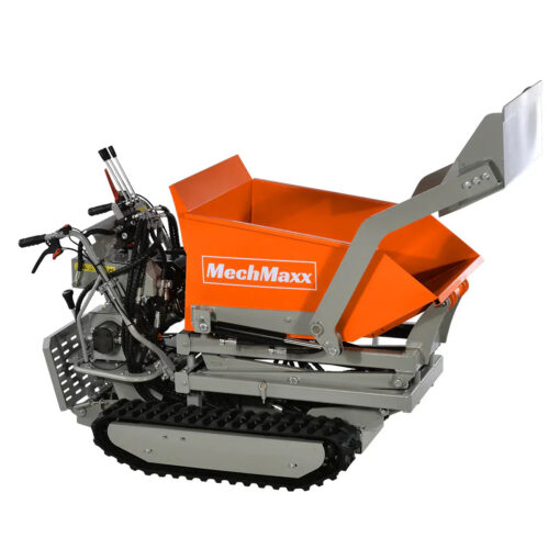 1100lbs Capacity 10HP 301cc Gas Engine Tracked Dumper Hydraulic Tipping and Lifting with Front Shovel