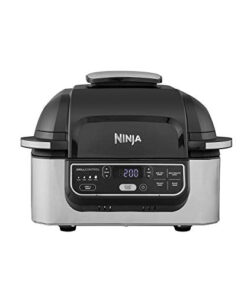 Ninja Foodi Health Grill and Air Fryer [AG301UK] 5.7 Litres, Brushed Steel and Black