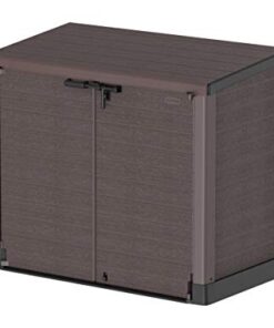 Duramax Cedargrain StoreAway 1200L Plastic Garden Storage Shed/ Flat Lid