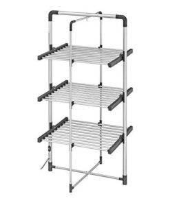 BLACK+DECKER 63099 3-Tier Heated Clothes Airer Aluminium