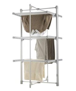 3 Tier Electric Clothes Airer - Deluxe Folding Heated Clothes Dryer