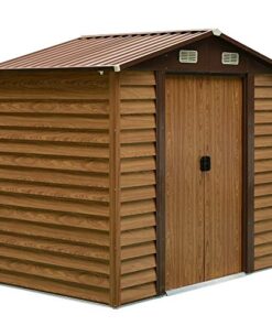 Outsunny 8 x 6ft Garden Metal Storage Shed House Hut Gardening Tool Storage