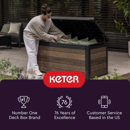 Keter City 30 Gallon Resin Outdoor Storage Box - Image 14