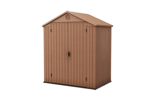 Keter Darwin 6x4 Brown Plastic Shed with floor (Base included) - Image 2