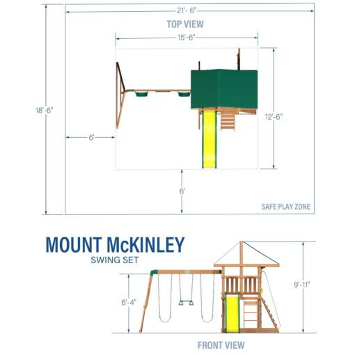 Backyard Discovery McKinley Mount Swing Set