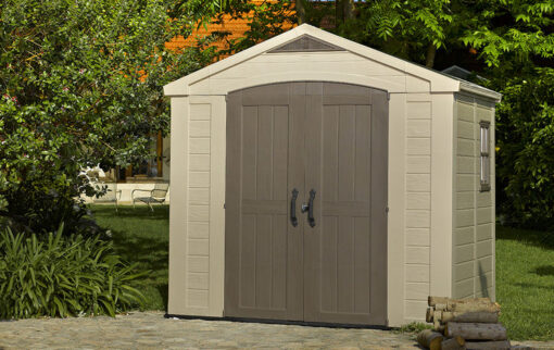 Keter Factor Garden Storage Shed 8x6ft - Brown