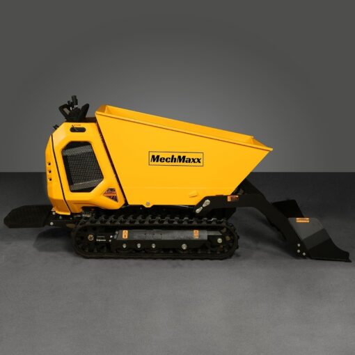 1800lb 420cc  E-start Gas Engine Stand-ON Hydraulic Track Dumper with Self-Loading; Model T80