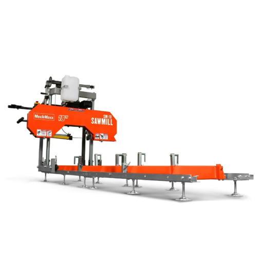 18" Portable Sawmill, 212cc 7HP Gasoline Engine, 16" Board Width, 7' Log Length, 10' Track Bed