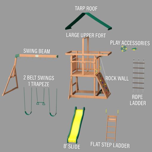 Backyard Discovery McKinley Mount Swing Set