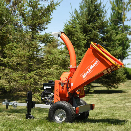 5 inch E-stat B&S VANGUARD 408cc  14hp Gasoline Engine Powered Disc Wood Chipper with Taillight; Model P4205